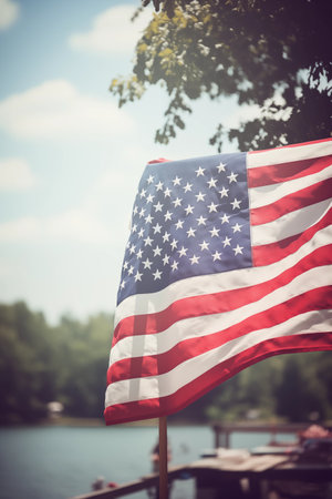 American flag backgroundの素材