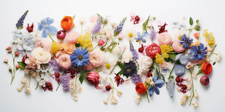 Mother's Day card. International Women's Day. Flowers backdropの素材