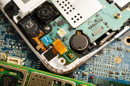 Repairing and upgrade circuit mainboard of notebook, electronic, computer hardware and technology.