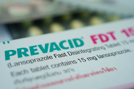 Bangkok, Thailand January 1, 2025 Prevacid reduces the amount of acid in stomach.のeditorial素材