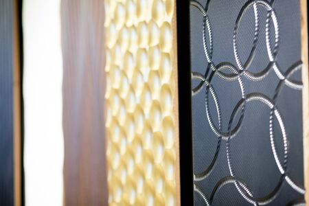 Abstract architecture background wall in the showroom
