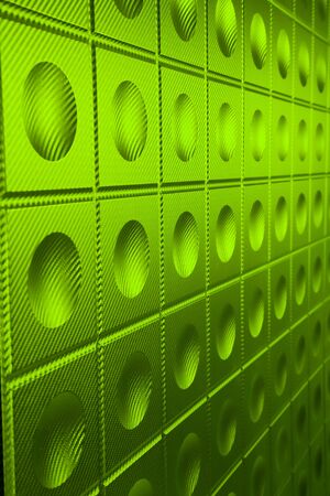 Green leather texture. able to use as a backgroundの写真素材