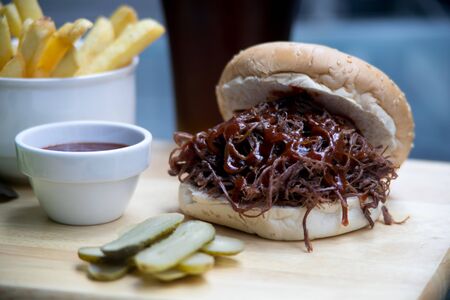 Homemade hamburger with fresh vegetablesの写真素材
