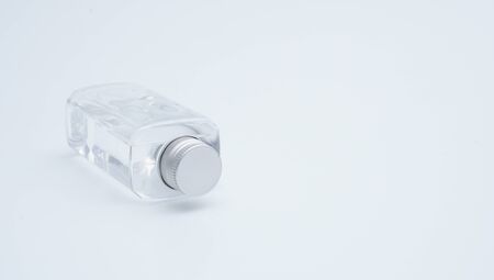 Virgin coconut oil on the white Backgroundの写真素材