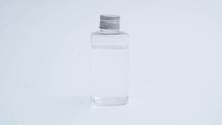 Virgin coconut oil on the white Backgroundの写真素材