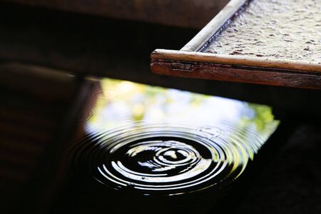 Water drop close upの写真素材