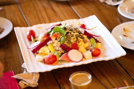 Fresh mixed vegetables salad.の写真素材