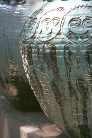 Great egret Ardea alba waterfowl hunting in wetlandsの写真素材