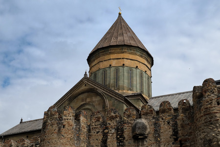11th century orthodox Svetitskhoveli Cathedral in Mtskheta, Georgia