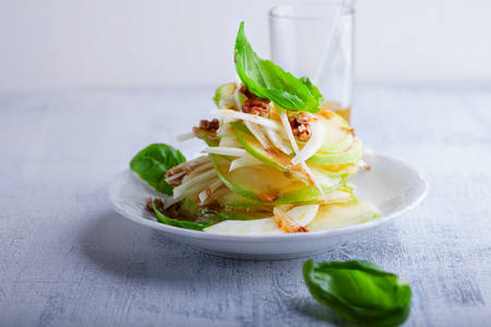 Fennel and apple saladの写真素材