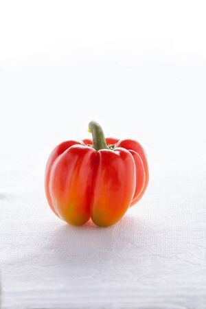 Red pepper isolated on white backgroundの写真素材