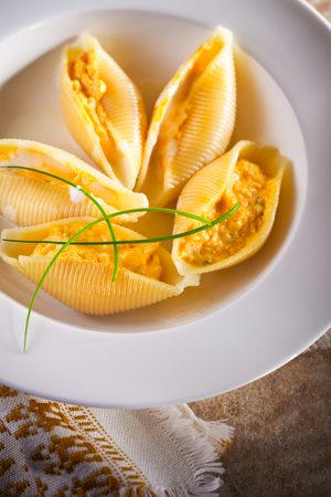 Stuffed Pasta Shellsの写真素材