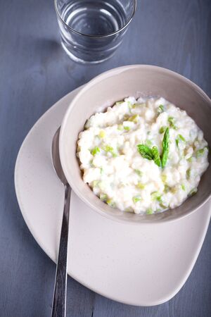 Risotto with Asparagusの写真素材