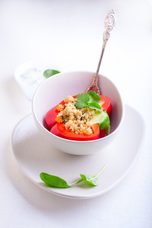 Stuffed Red Peppersの写真素材