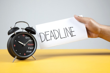 an Alarm Clock with a deadline notice
