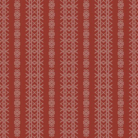 Rough wallpaper damask seamless pattern with creme design over red backgroundの写真素材