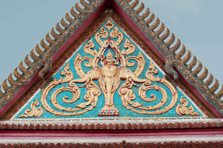Details of Roof in Templeの写真素材