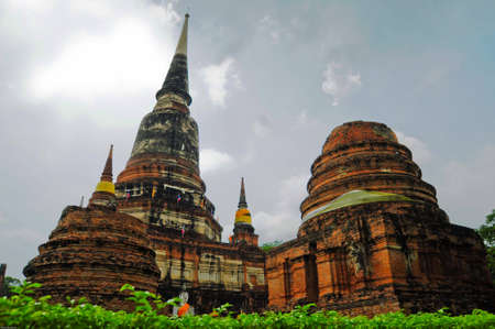 Ayutthay Historical Park in Thailandの写真素材