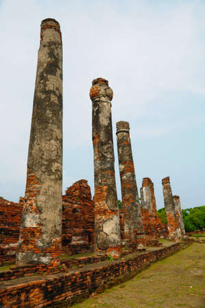 Ayutthay Historical Park in Thailandの写真素材