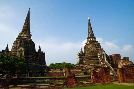 Ayutthay Historical Park in Thailandの写真素材