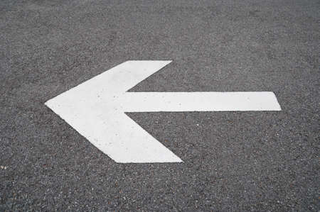 White arrowの写真素材