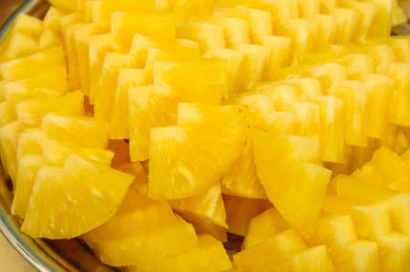 sliced pineappleの写真素材