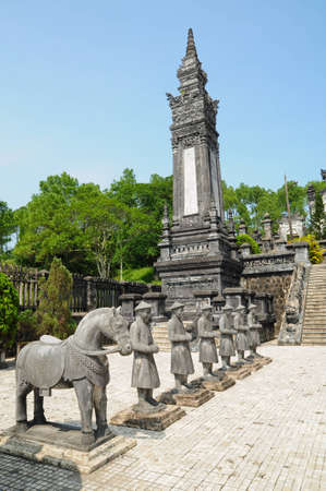 Traditional statue of Khai-Dinh (Vietnam)の写真素材