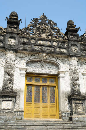Tomb of Emperor Khai Dinh, Hue, Vietnamの写真素材