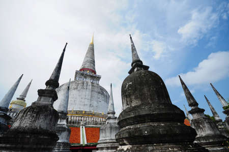 Pagoda at wat MahaThat Templeの写真素材