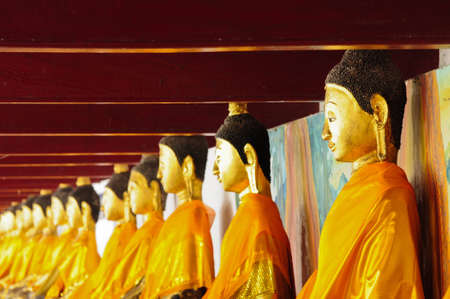 Row of Buddhaの写真素材