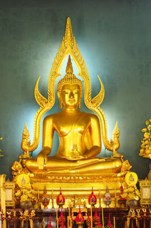 Buddha at  Wat Benjamobopith, Bangkok  Thailandの写真素材