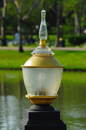 garden lampの写真素材