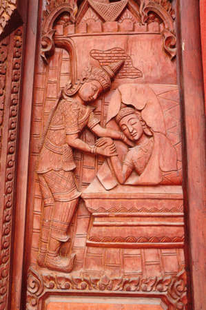 Design of thai Temple gateの写真素材