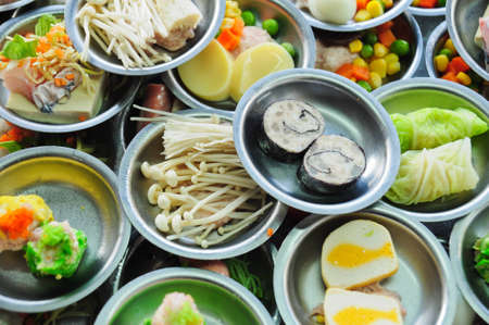 Buffet food on the tableの写真素材