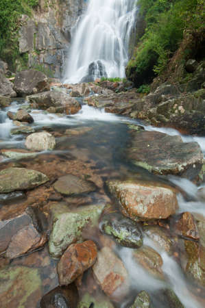 stone group in the riverの写真素材