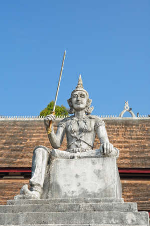 Statues of angels, guarding the temple