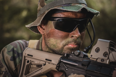 special forces soldierの写真素材