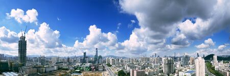 Panorama of Shenzhen Cityのeditorial素材