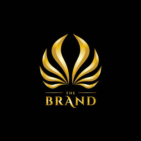 premium abstract wings with elegant shape logo design-vectorのイラスト素材