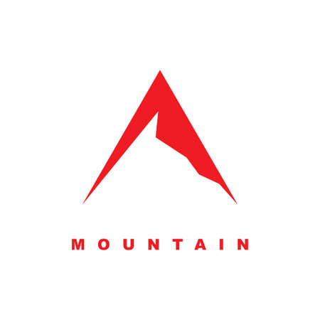 Simple mountain symbol.creative mountain logo designのイラスト素材