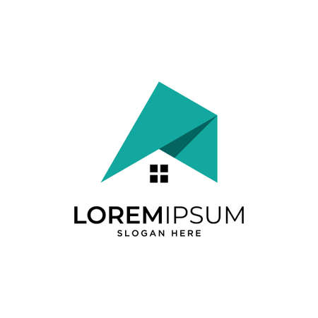 real estate symbol logo design templateのイラスト素材