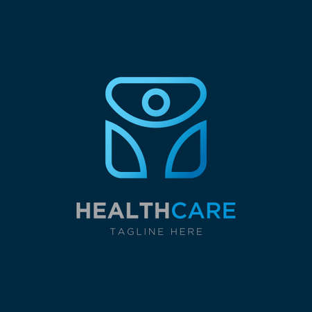 Health care logo.Medical symbol vector templateのイラスト素材