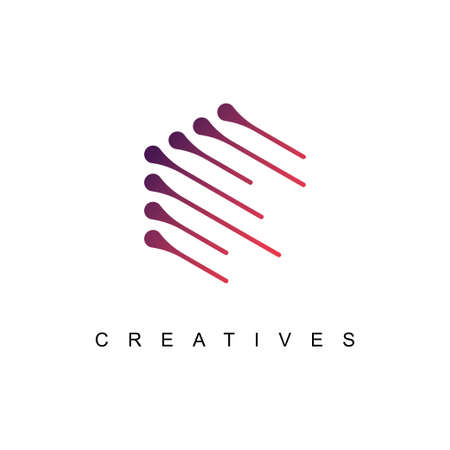 Abstract logo icon for business.Creative technology symbolのイラスト素材