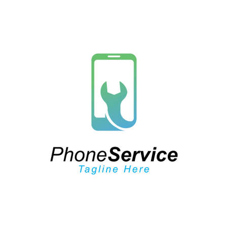 smartphone logo design vector templateのイラスト素材
