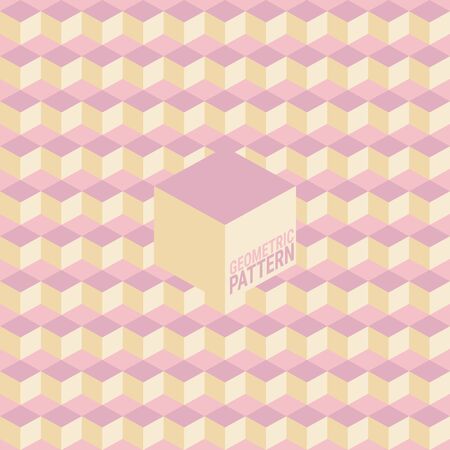 Abstract geometric pattern. A seamless vector background. This is a simple vector illustration with harmonious blend of retro and modern styles. The color can be changed if needed. Eps10 vector.のイラスト素材