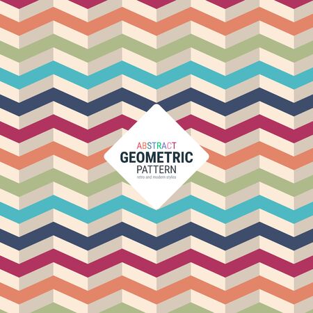 Abstract geometric pattern. A seamless vector background. This is a simple vector illustration with harmonious blend of retro and modern styles.のイラスト素材