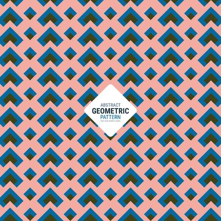 Abstract geometric pattern. A seamless vector background. This is a simple vector illustration with harmonious blend of retro and modern styles. The color can be changed if needed. vector.のイラスト素材