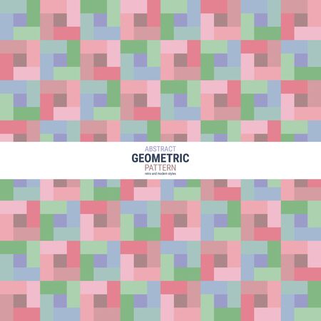 Abstract geometric pattern. A seamless vector background. This is a simple vector illustration with harmonious blend of retro and modern styles. The color can be changed if needed.のイラスト素材