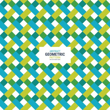 Abstract geometric pattern. A seamless vector background. This is a simple vector illustration with harmonious blend of retro and modern styles. The color can be changed if needed.のイラスト素材