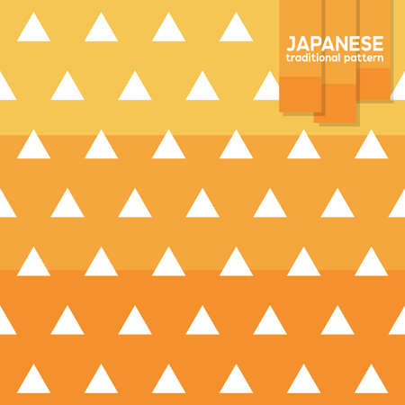 Traditional Japanese pattern. This is a simple vector illustration with harmonious blend of retro and modern styles. The color can be changed if needed. Eps10 vector.のイラスト素材